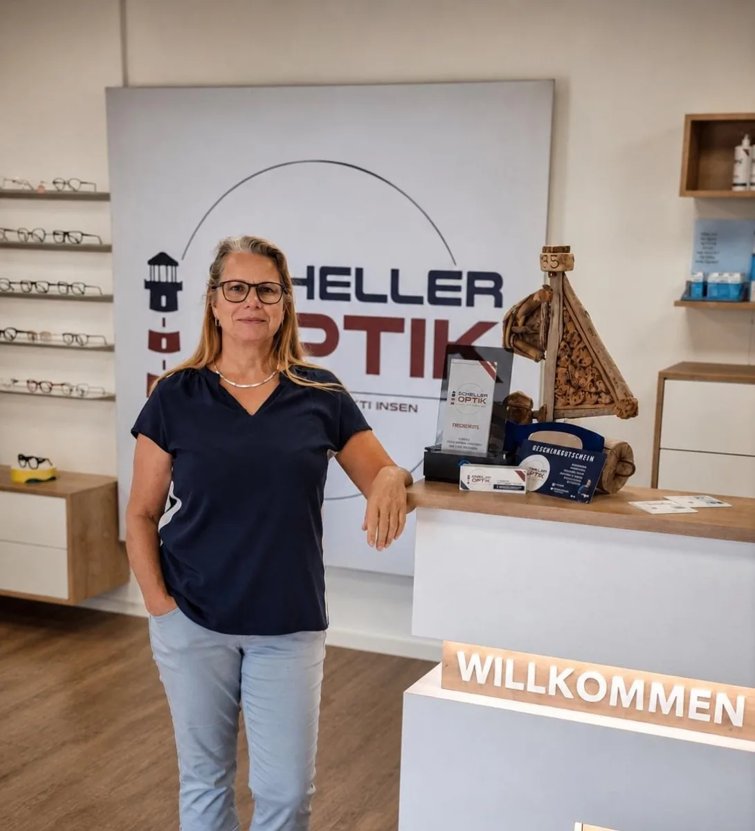 Frau Ludwig, Augenoptikerin bei Scheller Optik
